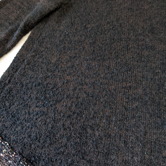 Soft Surroundings Wool Blend Criss Cross Hemline Sweater Top Medium - Picture 7 of 9